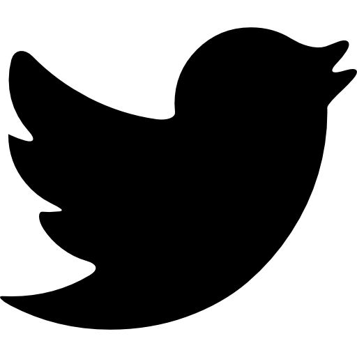 Twitter forma negra - Iconos gratis de social