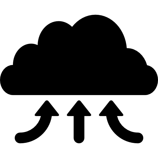 símbolo de interfaz de nube de transferencia icono gratis