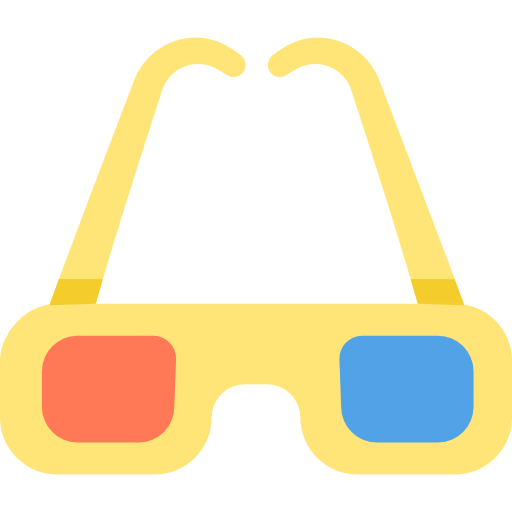 3d glasses Special Flat icon