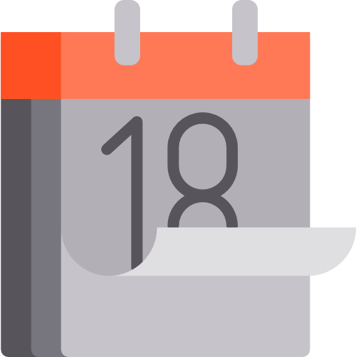 calendário grátis ícone