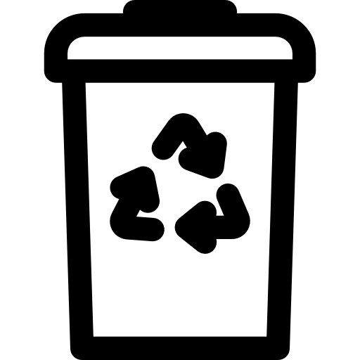 papelera de reciclaje icono gratis