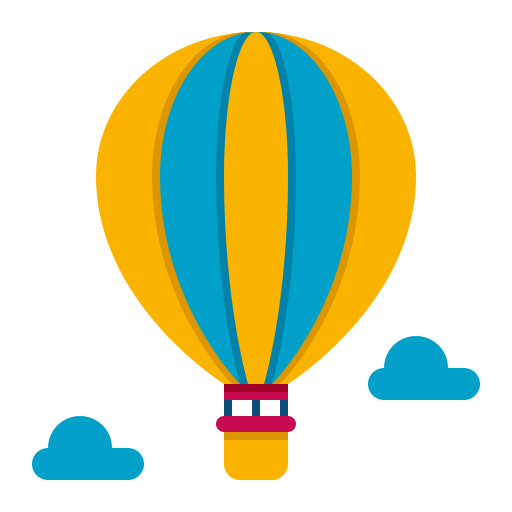 Hot air balloon Flaticons Flat icon