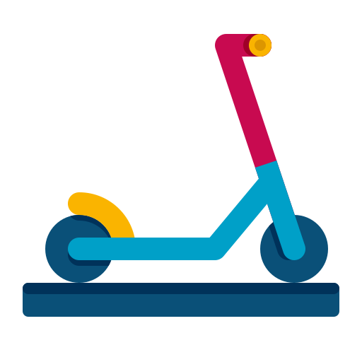 scooter de chute grátis ícone