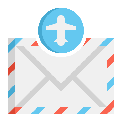 correo aéreo icono gratis