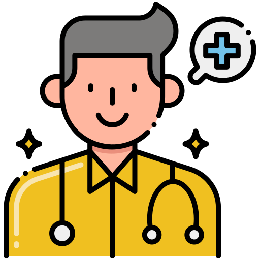 Paramedic Flaticons Lineal Color icon