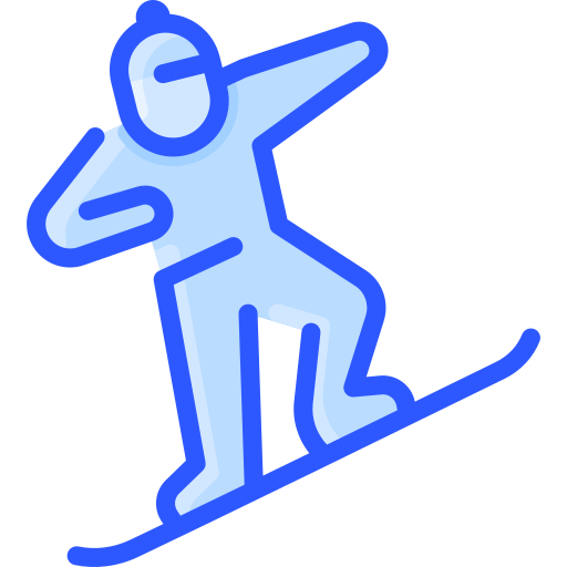 snowboarder icono gratis