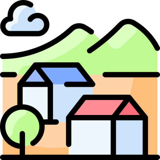 village Icône gratuit