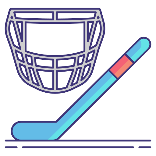 Hockey Equipment Flaticons Lineal Color Icon