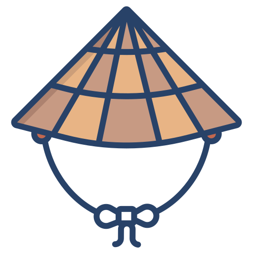 Азиатская шляпа бесплатно иконка