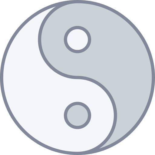 yin yang icono gratis