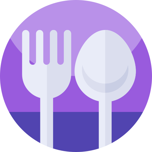 Cutlery Geometric Flat Circular Flat icon