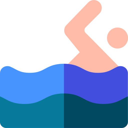 Swim Basic Rounded Flat icon