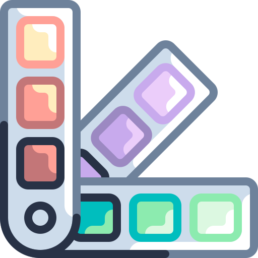 paleta de color icono gratis