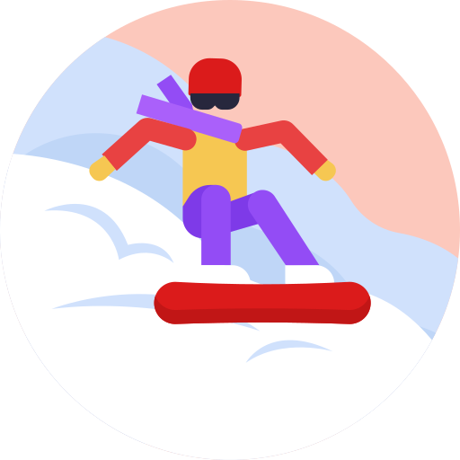 Snowboarding Generic Circular Icon