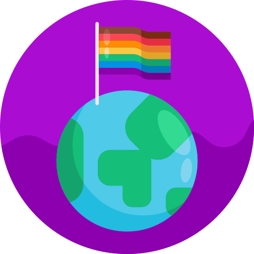 bandera arcoiris icono gratis