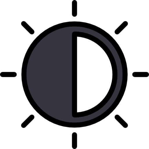 contraste icono gratis