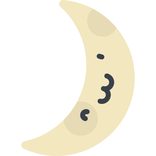 Crescent moon - Free nature icons