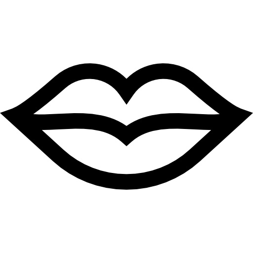 Lips Basic Rounded Lineal Icon