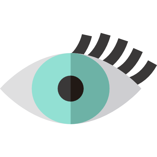 Eyelash Basic Rounded Flat Icon