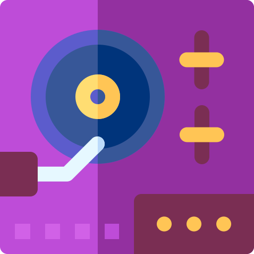 Turntable Basic Rounded Flat icon