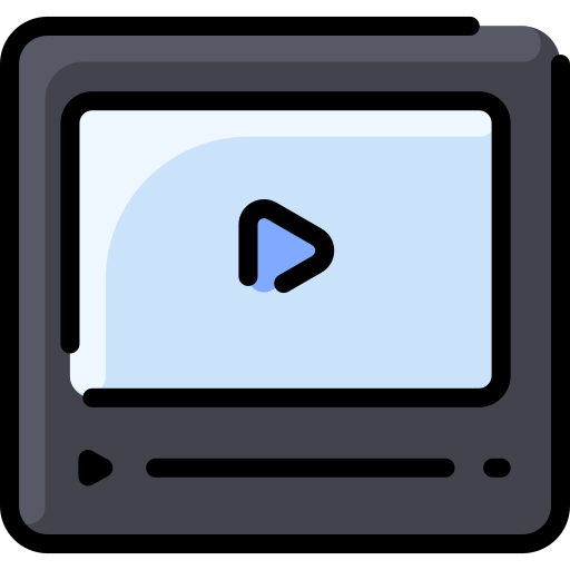 reproductor de video icono gratis