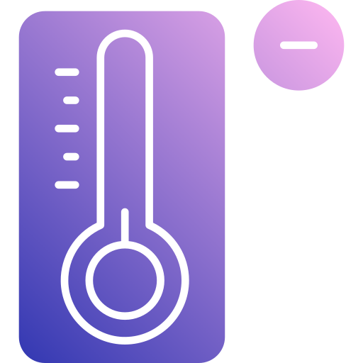 baja temperatura icono gratis