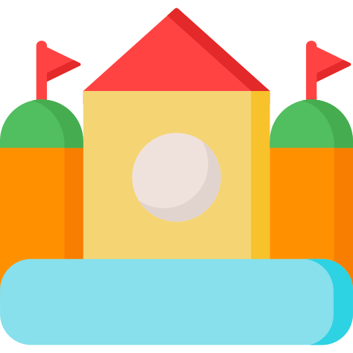 castillo inflable icono gratis