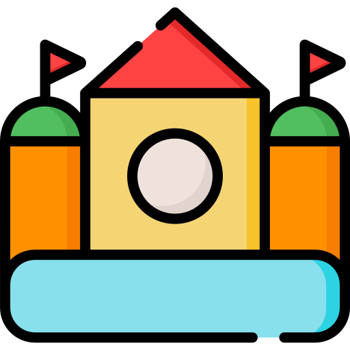 castillo inflable icono gratis