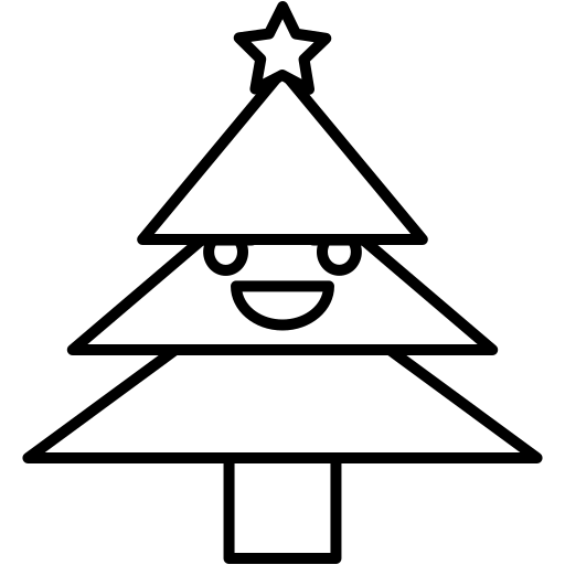 árbol de navidad icono gratis