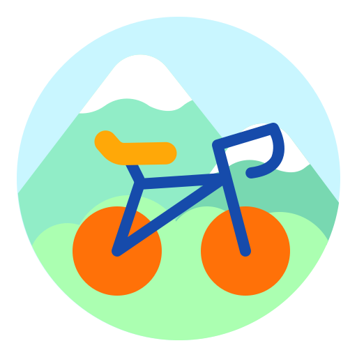 bicicleta de montaña icono gratis