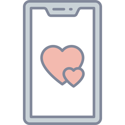 Dating app Generic Outline Color icon