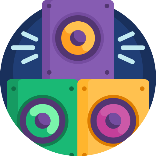 altavoces icono gratis