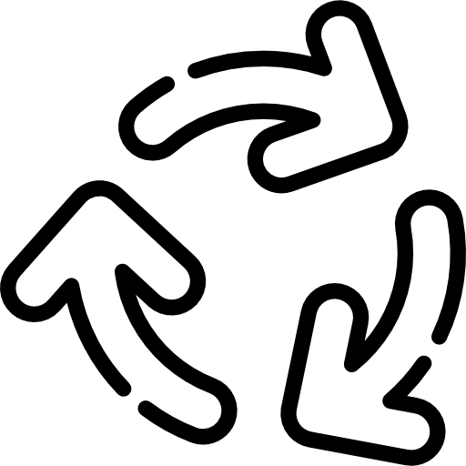 símbolo de reciclaje icono gratis