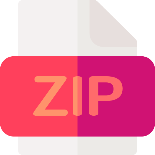 Zip Basic Rounded Flat icon