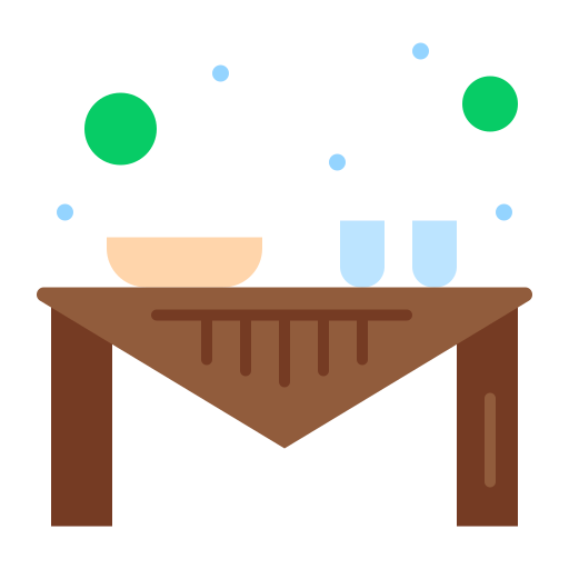 mesa del comedor icono gratis