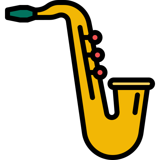 saxofón icono gratis