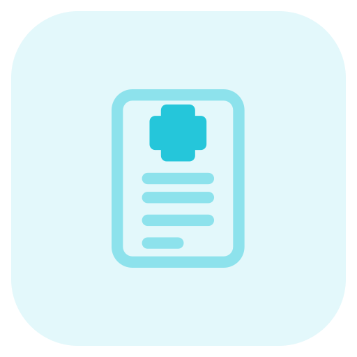 informe médico icono gratis
