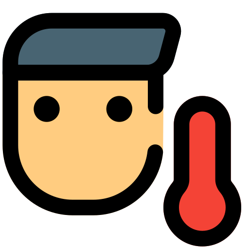 Fever free icon Fever free icon