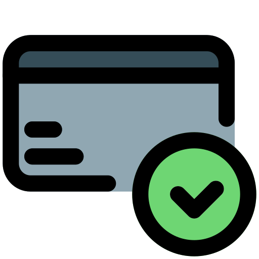 Credit Card Check Icon - Free Icons