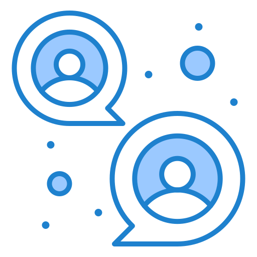 Chatting Generic Blue icon