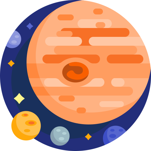 Jupiter Detailed Flat Circular Flat icon