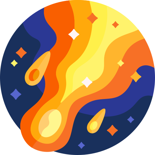 Comet Detailed Flat Circular Flat icon