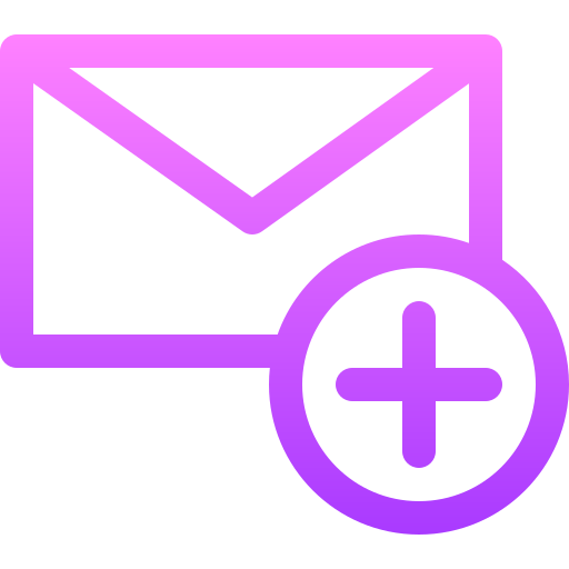 Mail Basic Gradient Lineal color icon