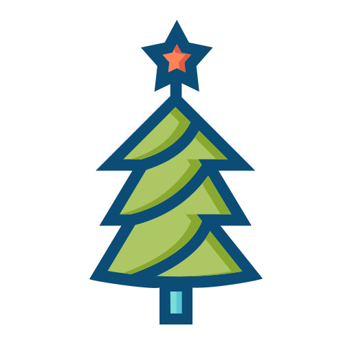 árbol de navidad icono gratis