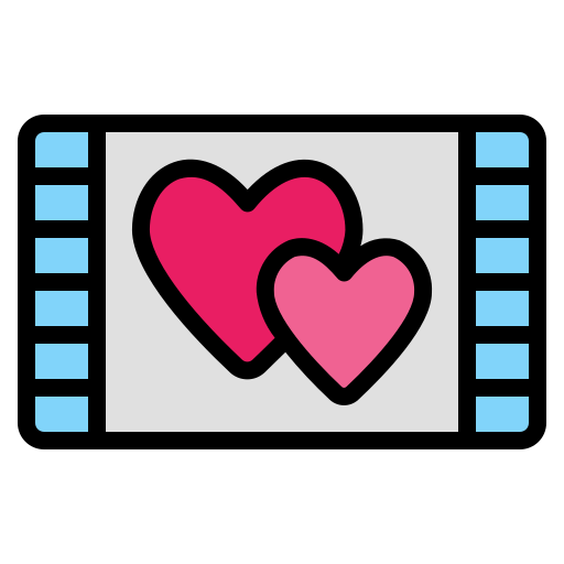 película romántica icono gratis