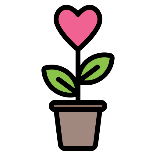 planta de amor icono gratis