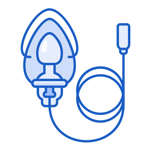 Oxygen mask Generic Blue icon