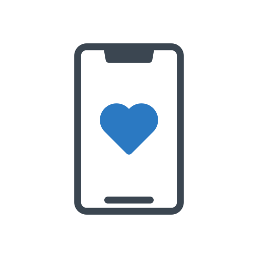 Dating app Generic Blue icon