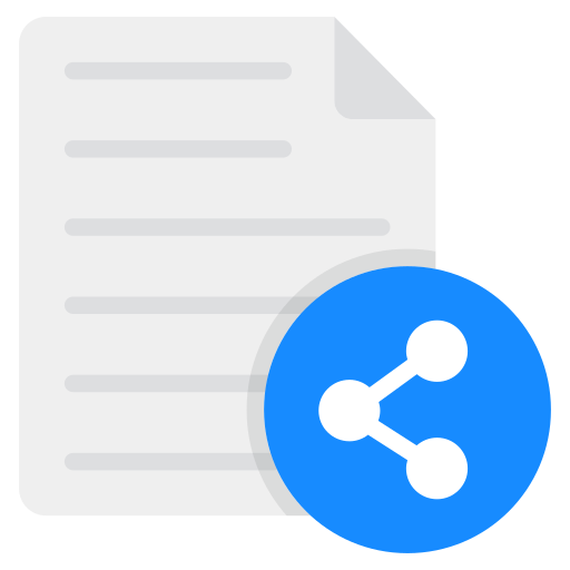 compartir archivo icono gratis
