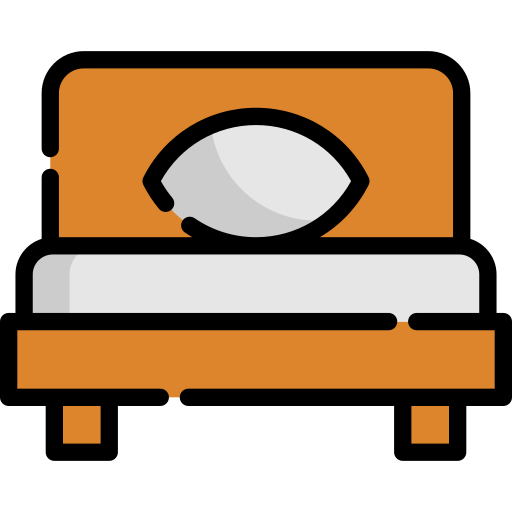 cama individual icono gratis